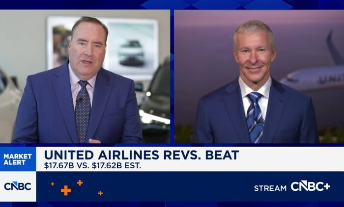 United Airlines CEO Scott Kirby: Not expecting oil prices to be as high as we'd feared